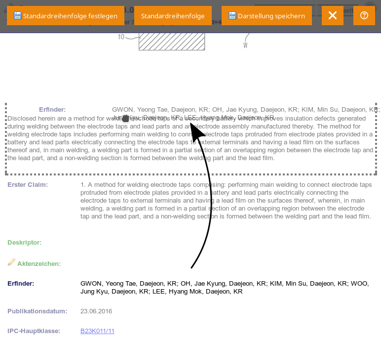 Reihenfolge der Felder mit Drag and Drop ändern Reihenfolge der Felder mit Drag and Drop ändern