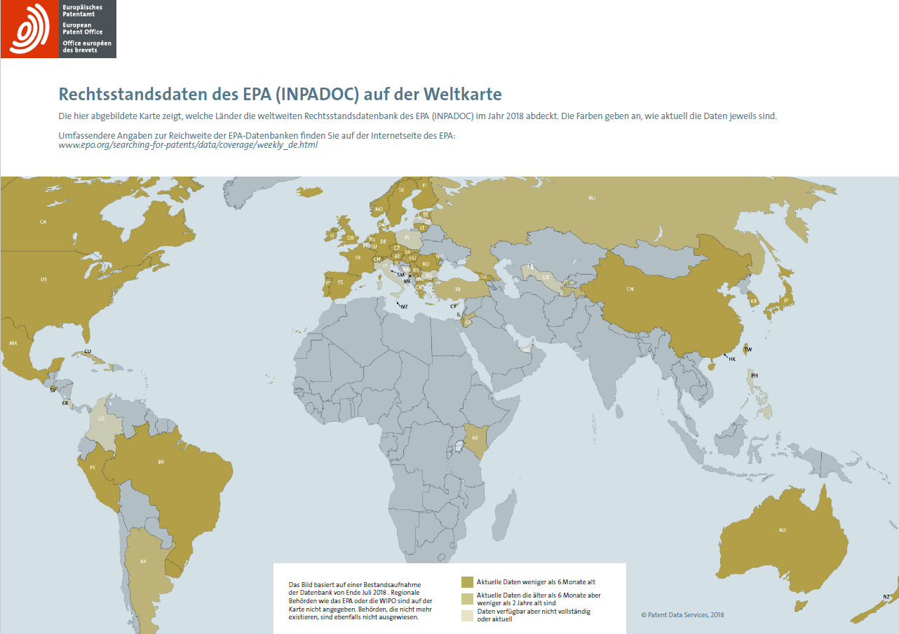 INPADOC-Rechtsstandsdaten des EPA INPADOC-Rechtsstandsdaten des EPA