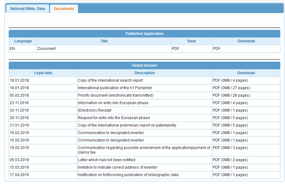 patentscope: Reiter Documents mit Global Dossier patentscope: Reiter Documents mit Global Dossier