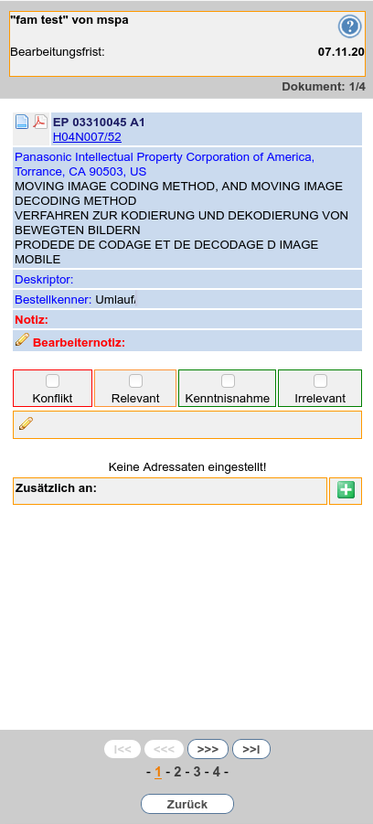 Bild 4 – Erfolgte Bewertung Bild 4 – Erfolgte Bewertung