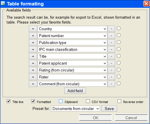 Tabelle formatieren