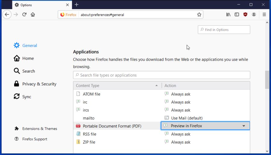 Enable Create PDF extension for Mozilla Firefox, Adobe Acrobat