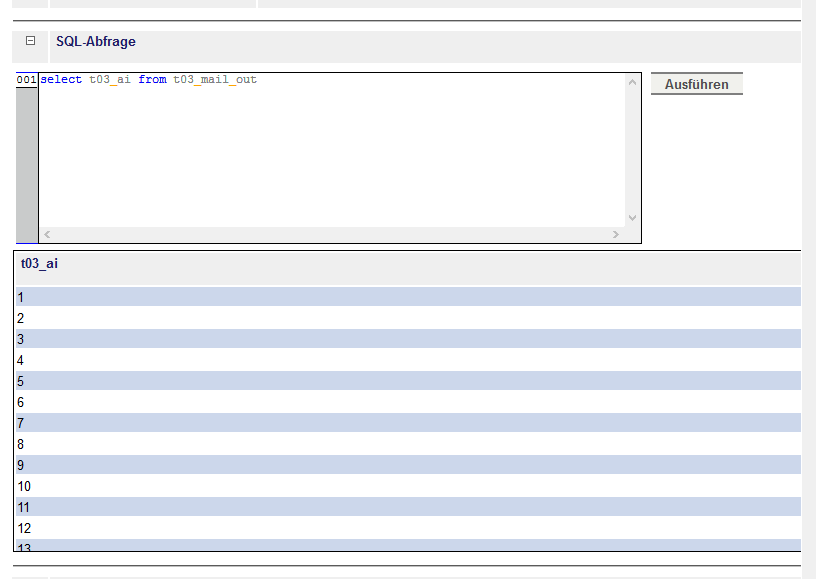 SQL-Abfrage