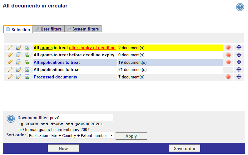 Systemfilter