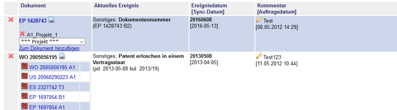 Screenshot Anzeige Monitoring